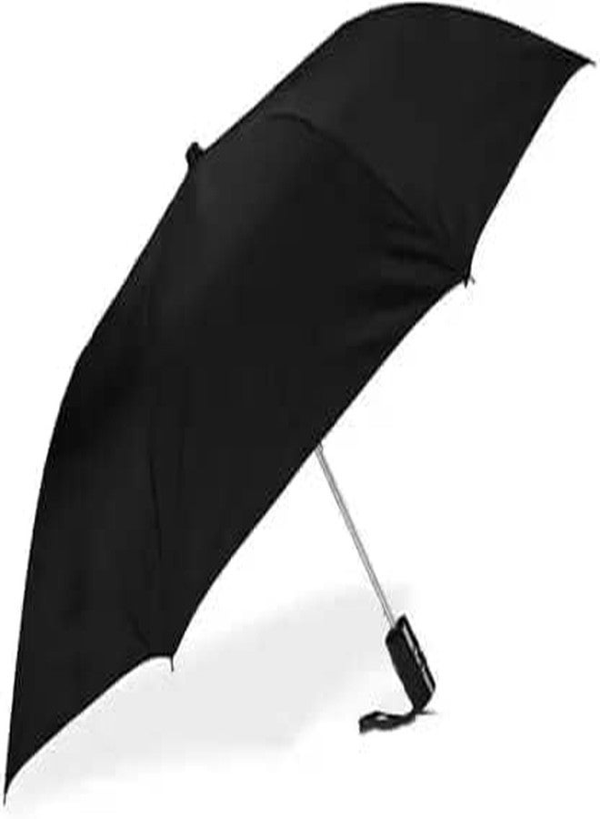 Ephemeral Black Umbrella For Men And Women | Windproof Travel Umbrella For Rain | Manual Open And Close Rainbow Umbrella Suitable For 1 Adult (2Fold) - Image 1